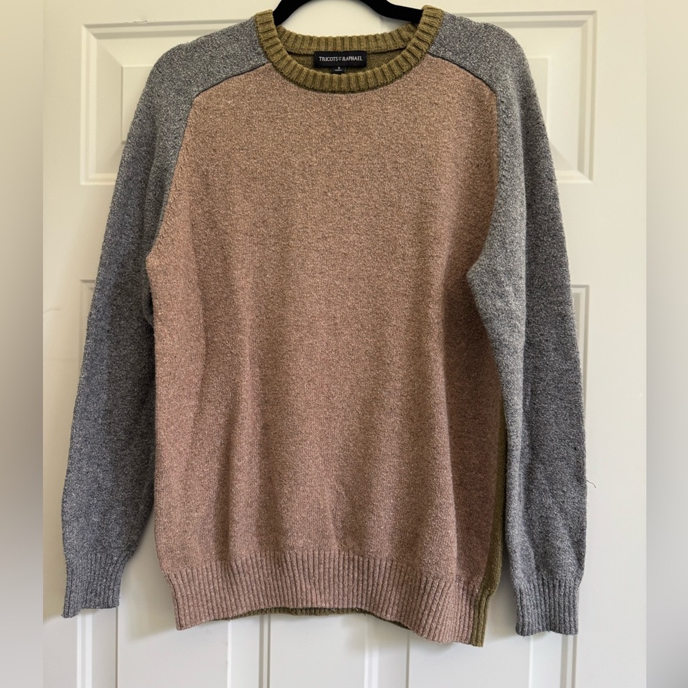 Tricots St. Raphael Men's Crewneck Sweater - Brown and Gray